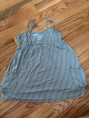 Everyday Women's Light Blue Patterned Tank Top
